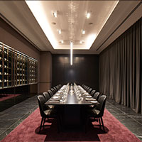 Inside the wine room at Collins Square