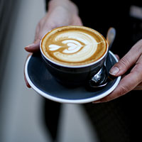 Coffee served at the Business and Events Centre at Collins Square