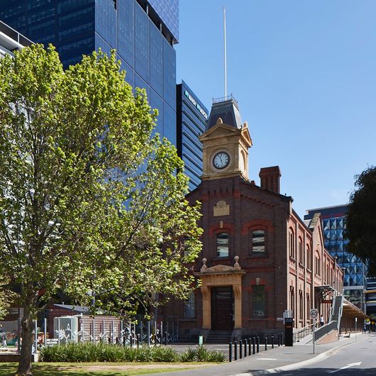 The Goods Shed with the Collins Square towers rising behind it