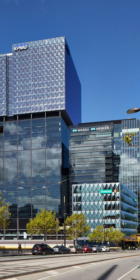 Tower 2 at Collins Square viewed from ground level